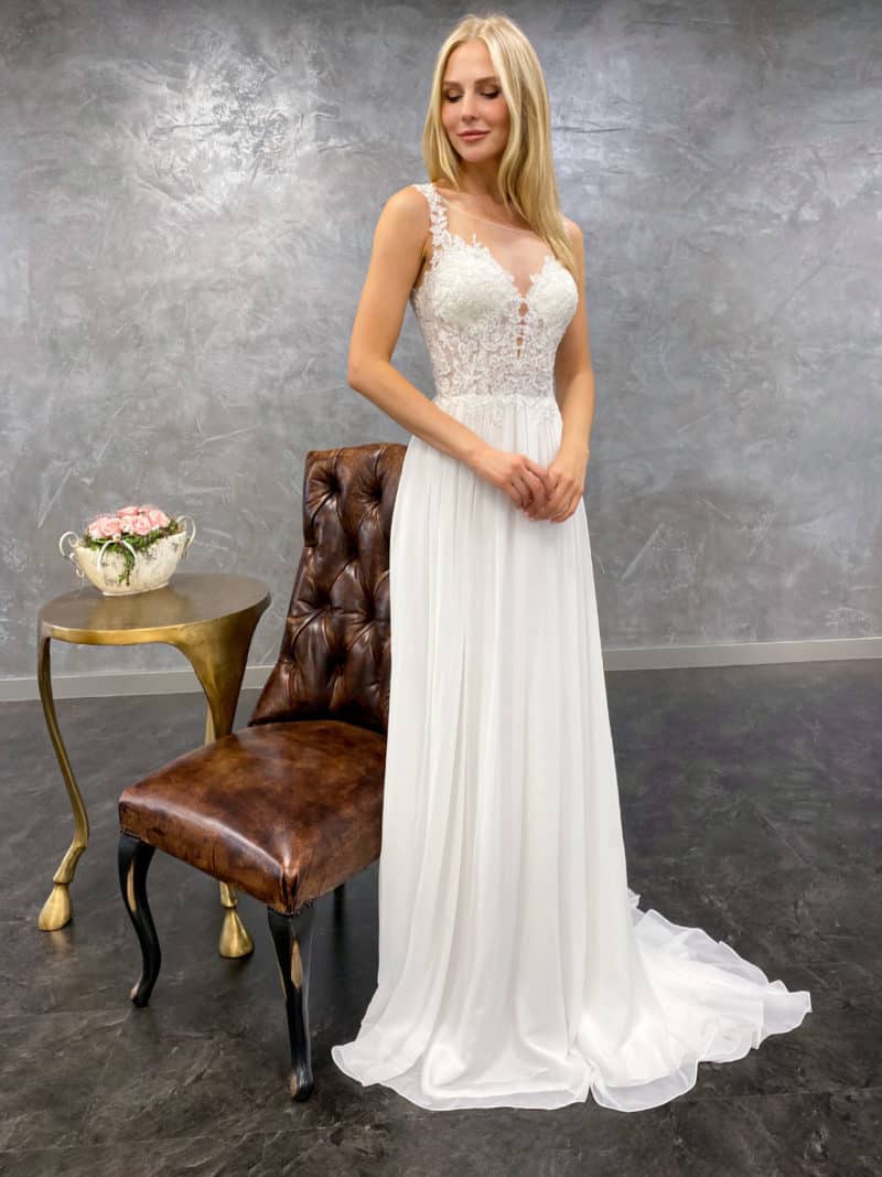 Brautkleid-B2171-Annagelex-2021-Fashion-Queen-Chiffin-Spitze-Spitzenträger-Transparent-Schleppe-Wedding-Dress-its-you-day-bei-VeRina-Hille-Lübbecke-Minden-grosse-grössen-Shopping-Dress-Minden-Hochzeitskleid