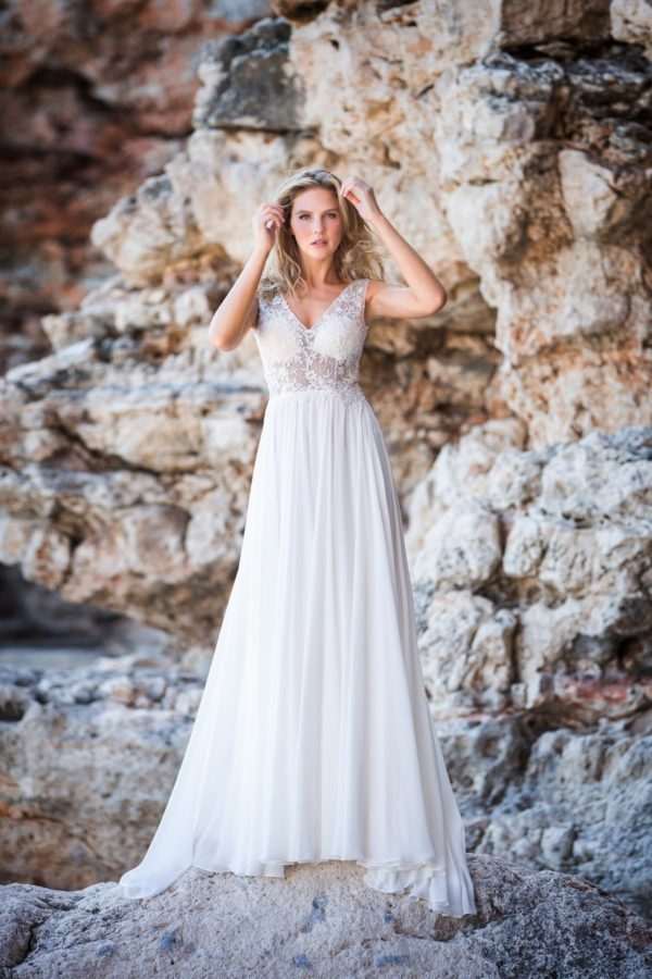 Brautkleid Amera Vera Kollektion ivory VeRina Brautmodenladen Hille Al11739