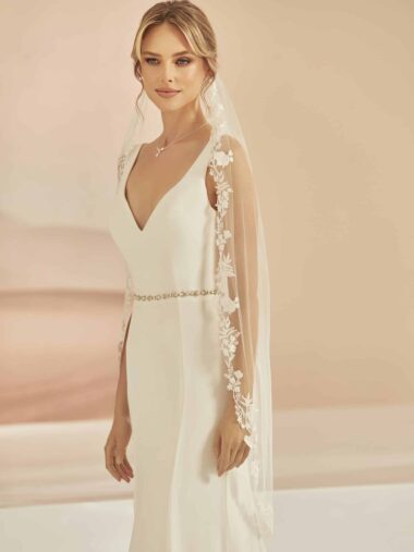 bianco evento bridal veil s413 1