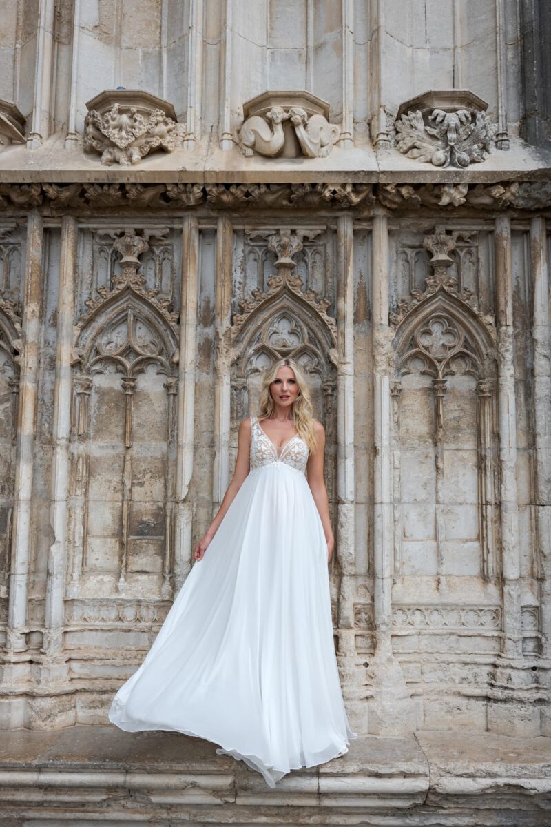 BS501 Fashion Queen bei VeRina Brautmoden in Hille Rothenuffeln Chiffon schwangerschaftskleid Umstandskleid (6)