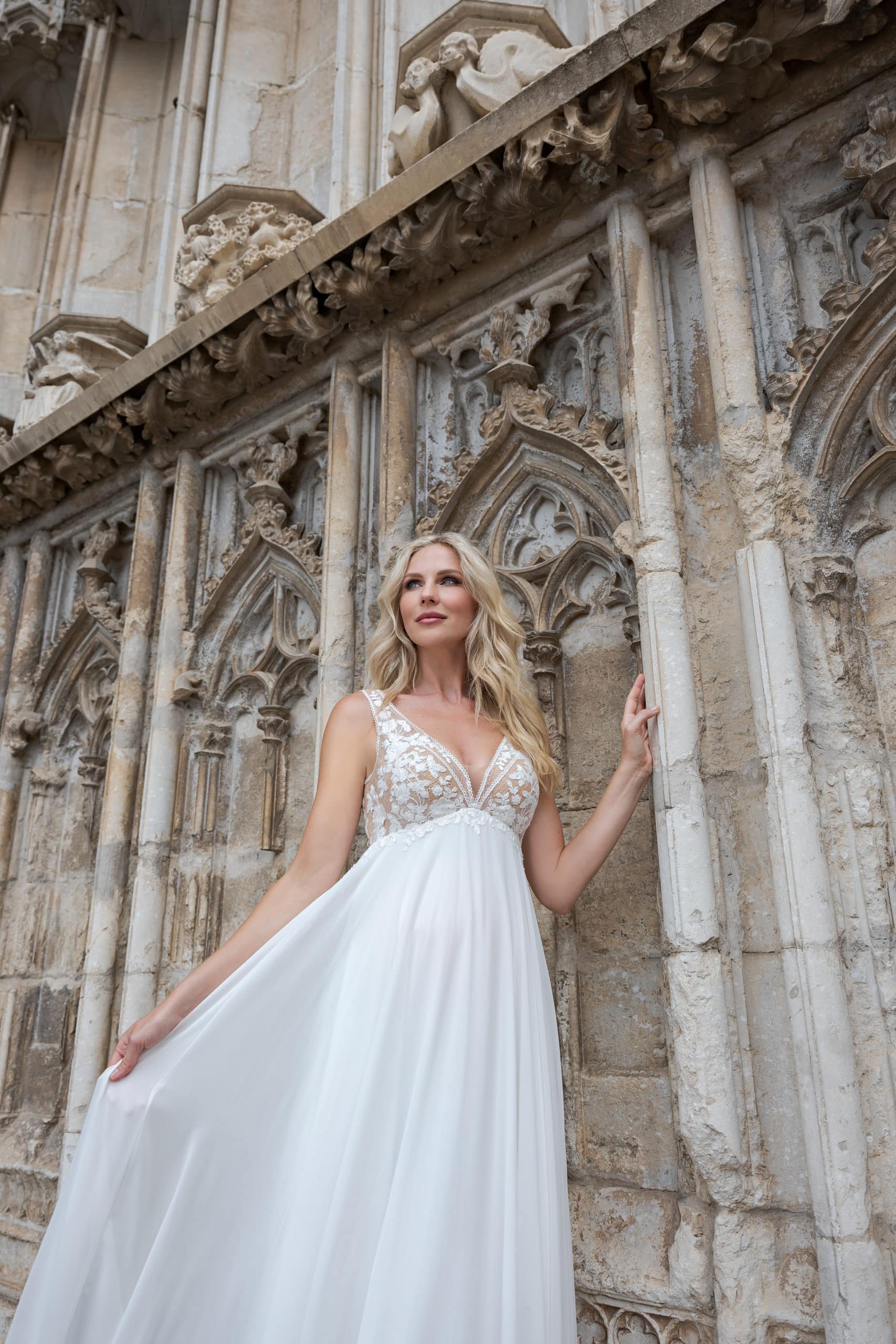 BS501 Fashion Queen bei VeRina Brautmoden in Hille Rothenuffeln Chiffon schwangerschaftskleid Umstandskleid (7)