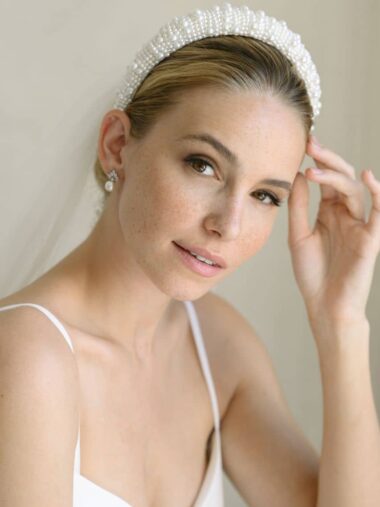 TR230219 Diadem Brautschmuck G.Westerleigh bei VeRina Brautmoden in Hille Rothenuffeln Perlen