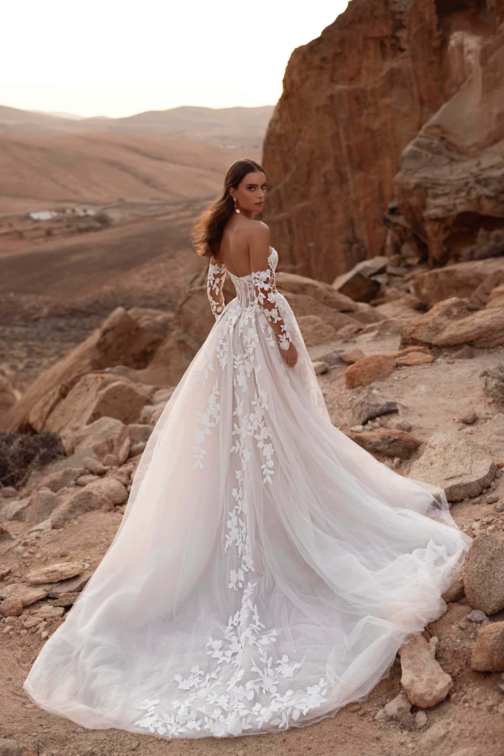 Nabila Dama Couture Brautkleid bei VeRina Brautmoden in Hille Rothenuffeln Tüllkleid Glitzer Corsett Schleppe (5)