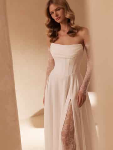 E 5927T Brautkleid bei VeRin Brautmoden in Hille Rothenuffeln clean Spitze (1)