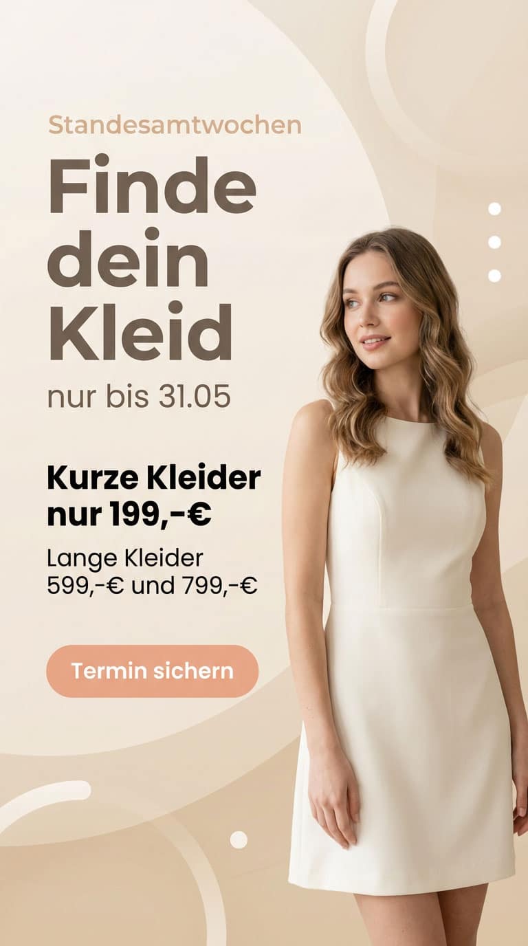 Standesamtwochen 2026 Standesamtkleider reduziert mobile